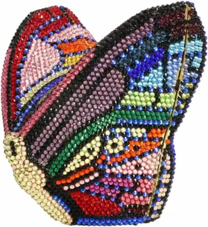 Luxury Women Butterfly Rhinestone Clutch Purse Ladies Crystal Evening Bag Diamonds Bridal Purse Cocktail Prom Handbag
