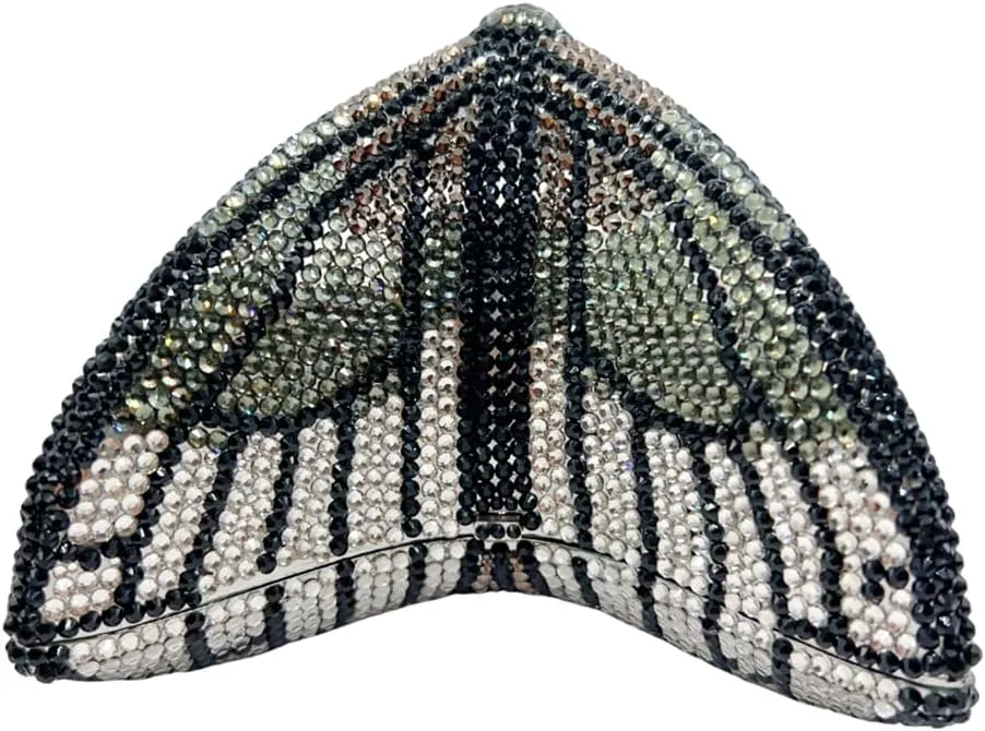 Luxury Women Butterfly Rhinestone Clutch Purse Ladies Crystal Evening Bag Diamonds Bridal Purse Cocktail Prom Handbag