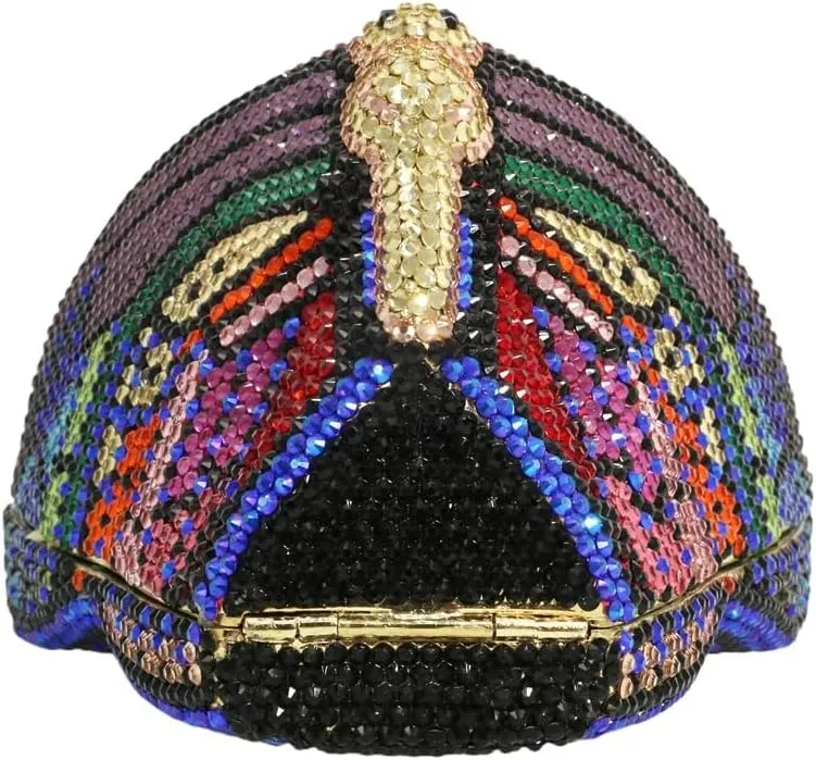 Luxury Women Butterfly Rhinestone Clutch Purse Ladies Crystal Evening Bag Diamonds Bridal Purse Cocktail Prom Handbag