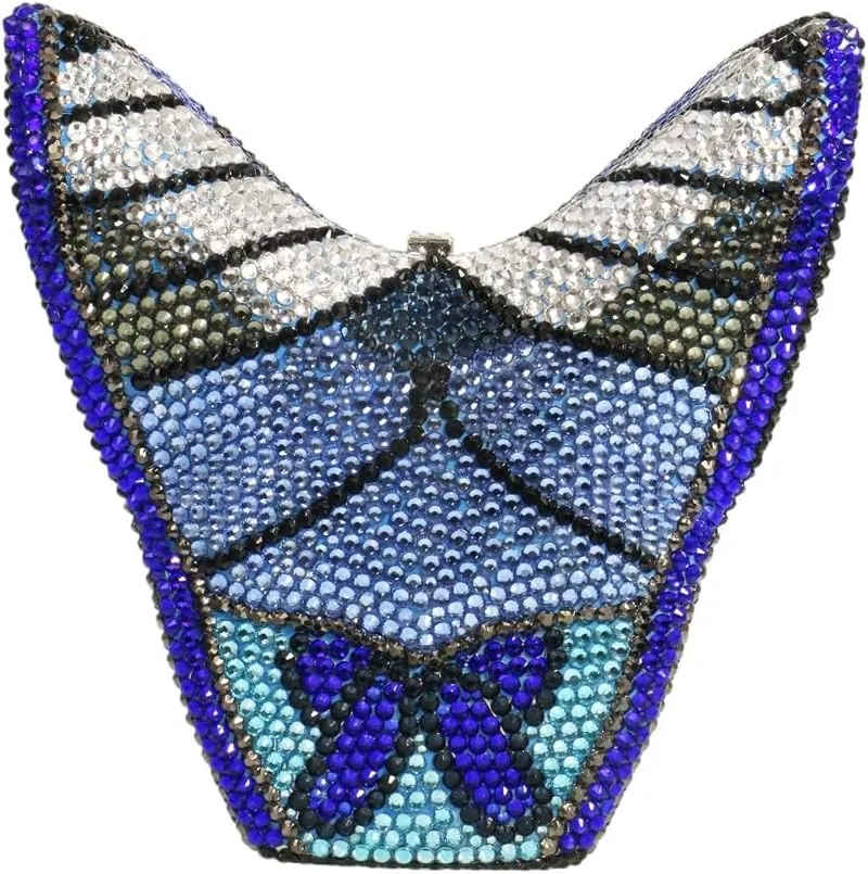 Luxury Women Butterfly Rhinestone Clutch Purse Ladies Crystal Evening Bag Diamonds Bridal Purse Cocktail Prom Handbag