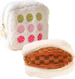 Makeup Bag for Women Travel Cosmetic Pouch Pickleball Pouch for Jewelry Hair Accessories and More Fully Lined Reusable Zippered Storage Bag