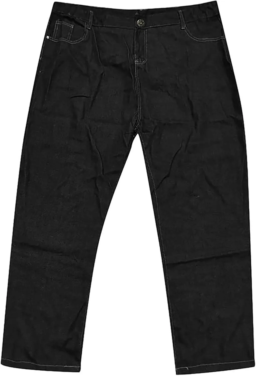 Men's Baggy Wide Leg Jeans Loose Fit Streetwear Y2k Hip Hop Denim Pants Oversized High Waisted Trousers Jeans L-10XL