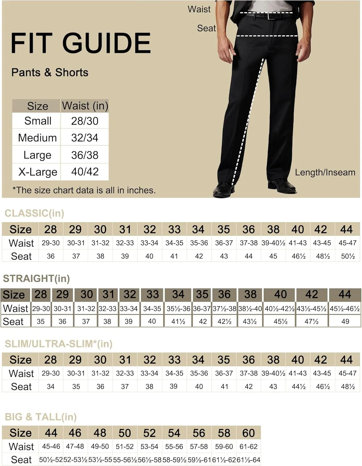Men's Cozy Hidden Expandable Waist Dress Pants | Premium Stretch Texture Weave Work to Weekend Pants