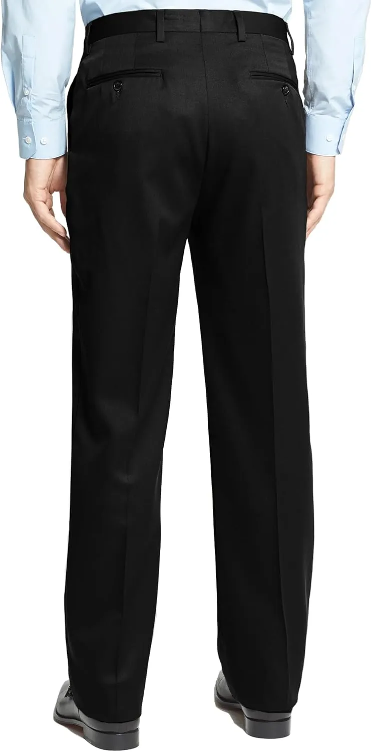 Men's Cozy Hidden Expandable Waist Dress Pants | Premium Stretch Texture Weave Work to Weekend Pants