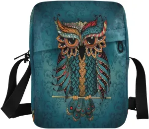 Messenger Bag Crossbody Shoulder Bag Canvas Shoulder Bag Sacral Night Girl on Moon for Men Women Outdoor Travel Business