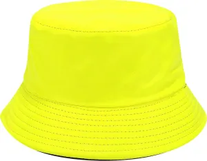Metallic Bucket Hat Trendy Fisherman Hats Unisex Reversible Packable Sun Cap