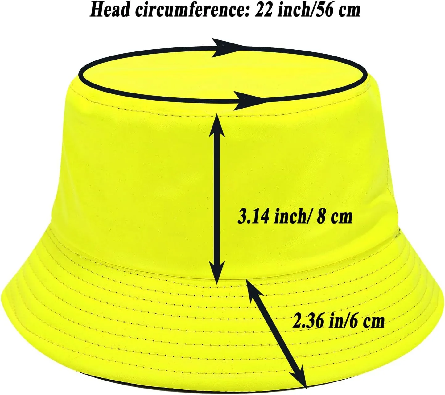 Metallic Bucket Hat Trendy Fisherman Hats Unisex Reversible Packable Sun Cap
