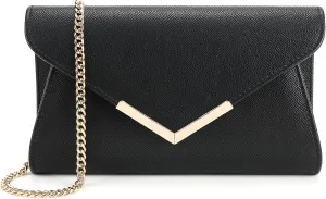 Milisente Solid Clutch Purses For Women Bridal Wedding Metallic Evening Bags And Purses For Formal