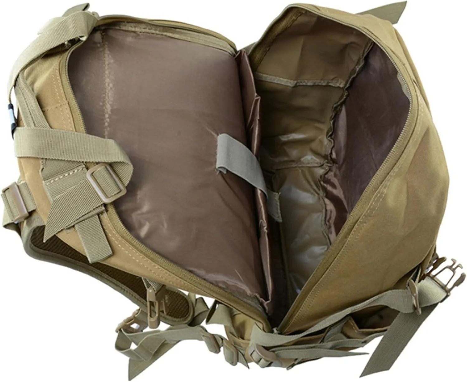 Military Tactical Backpack 25l for Men Hiking Camping Backpack with Luminous Strip Outdoor Hunting Daypack(D)