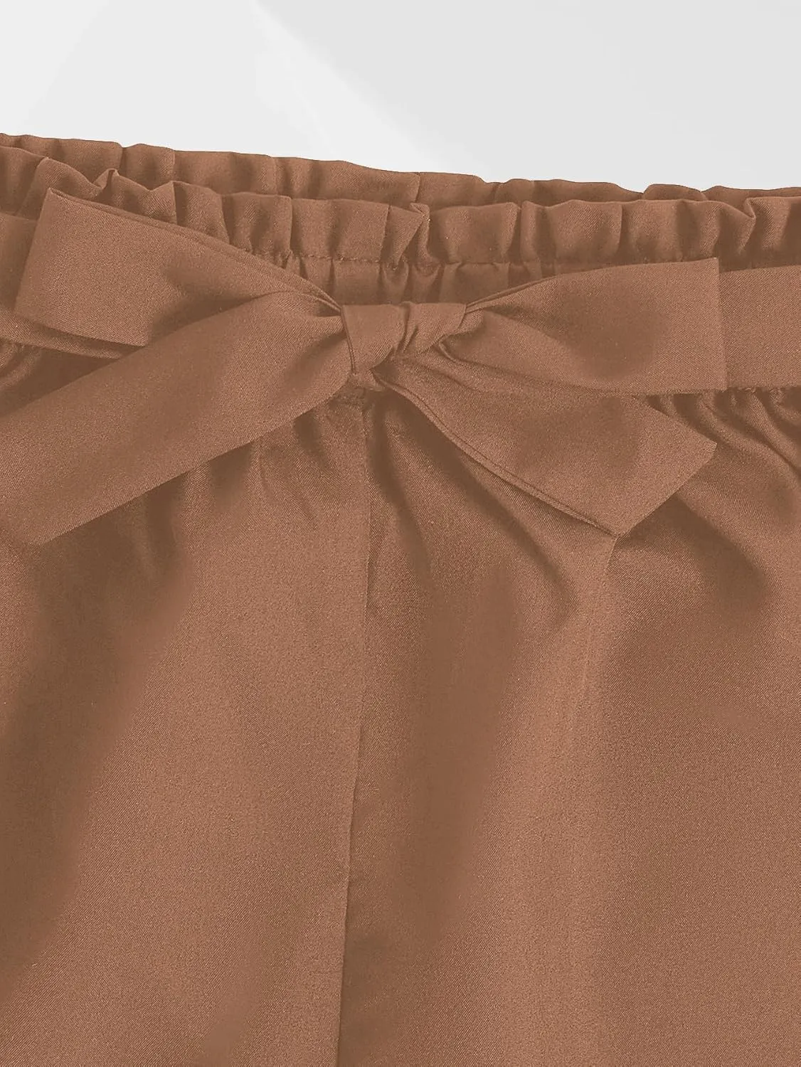 Milumia Girl's Cute High Waist Flowy Wide Leg Dress Pants Palazzo Pants