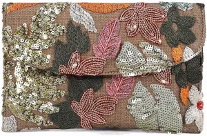 Mini Purses For Women Small Trendy Floral Beaded Wallet Clutch Vintage Embroidered Sequins Evening Clutch