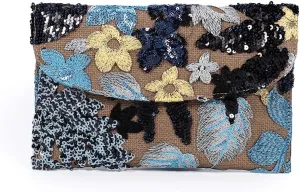 Mini Purses For Women Small Trendy Floral Beaded Wallet Clutch Vintage Embroidered Sequins Evening Clutch