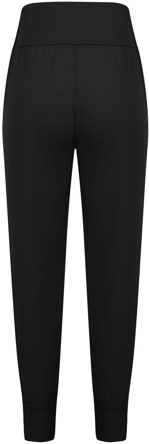 Miyaomn Casual Yoga Joggers for Women High Waisted Athletic Workout Sweatpants Tapered Active Comfy Lounge Pants with Pockets