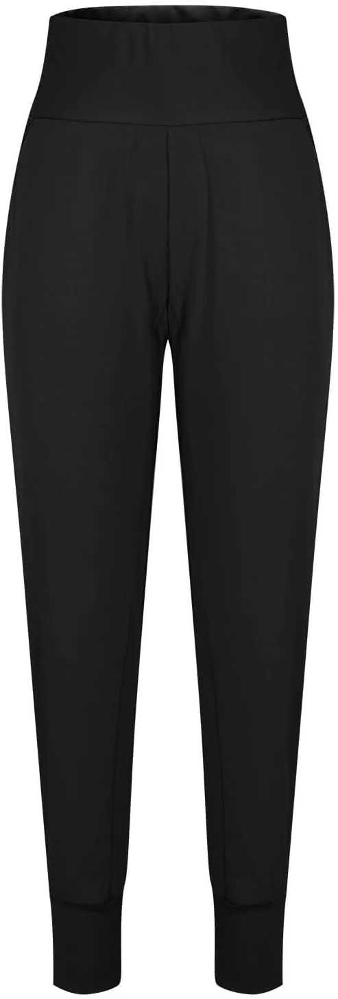 Miyaomn Casual Yoga Joggers for Women High Waisted Athletic Workout Sweatpants Tapered Active Comfy Lounge Pants with Pockets