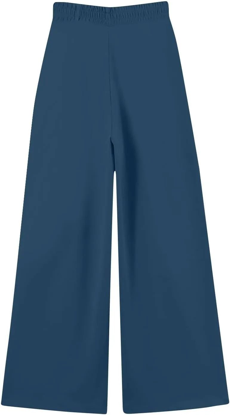 Miyaomn Wide Leg Sweatpants for Women 2024 Trendy High Waist Drawstring Baggy Lounge Pants Y2K Fashion Streetwear with Pocket