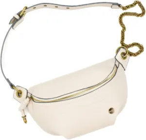 Modern Chic Belt Bag for Women - Catherine Vegan Leather Belt Bag, Crossbody Bag with Chain Strap and Interior Pocket