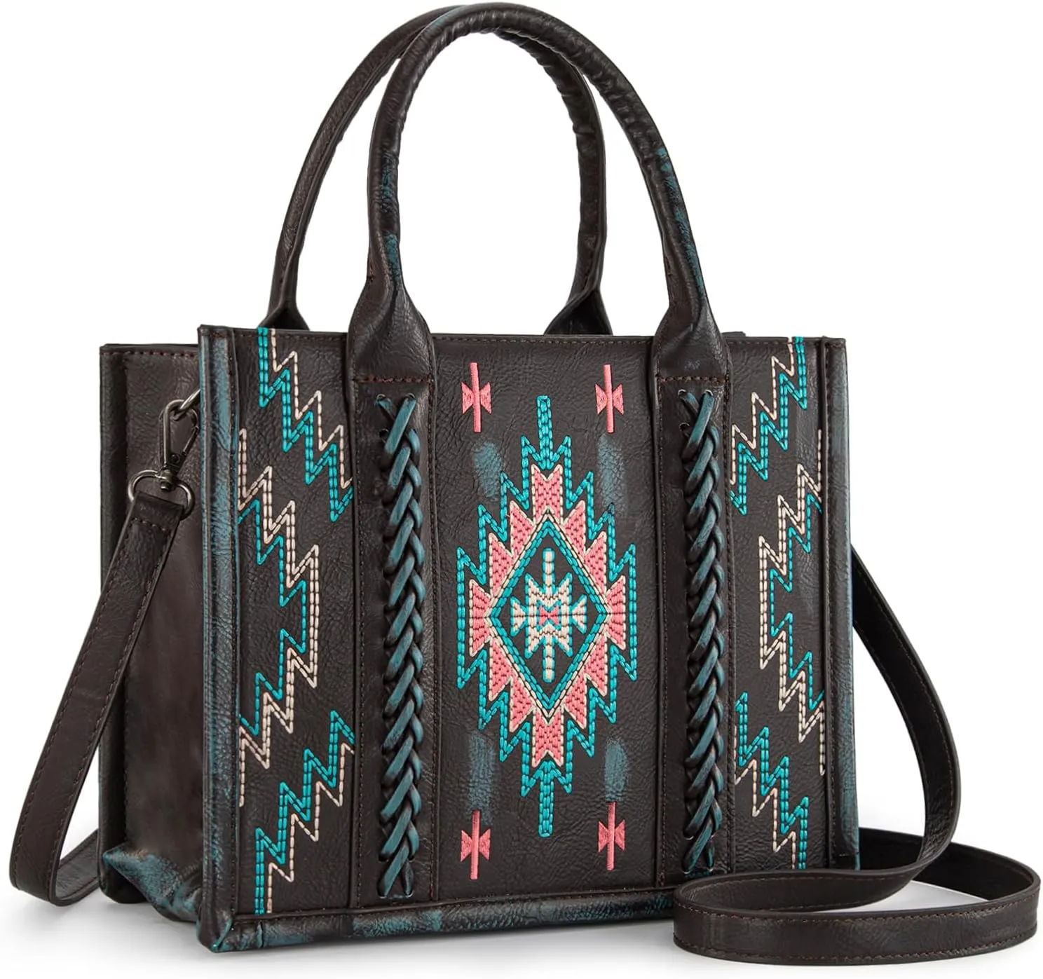 Montana West Western Tote Handbag with Card Set