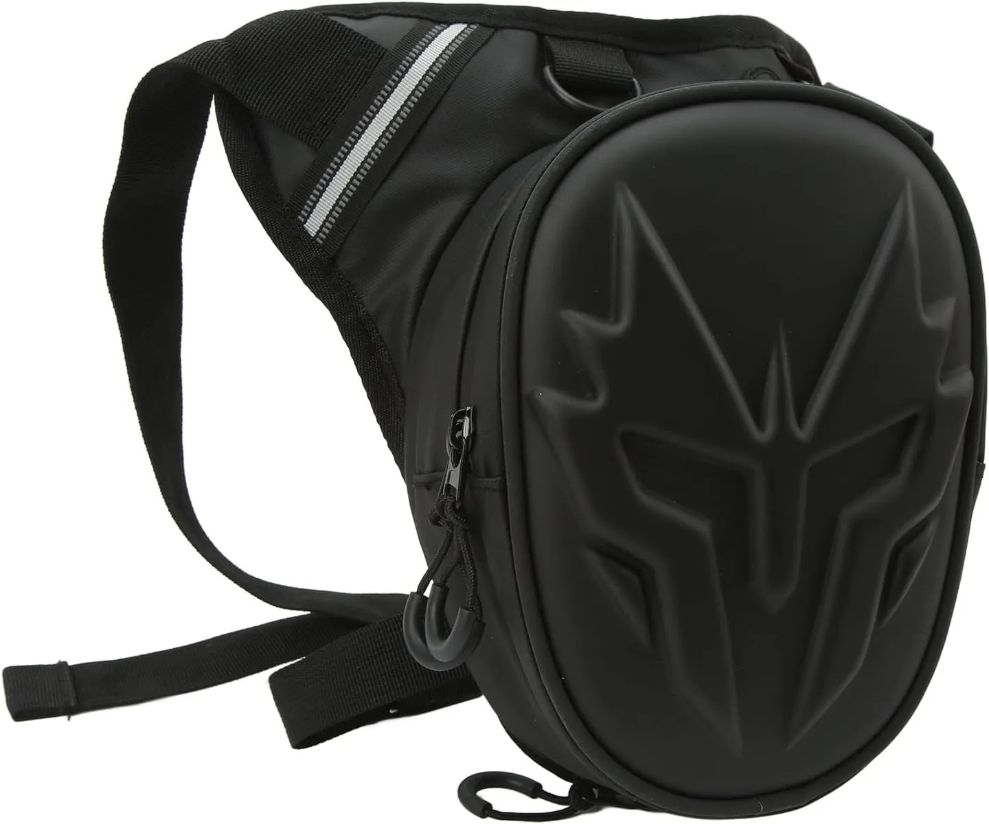 Motorcycle Leg Bag,Waterproof Outdoor Thigh Drop Leg Bag for Ride Crossbody Shoulder Riding Travel Hiking (Matte Black)