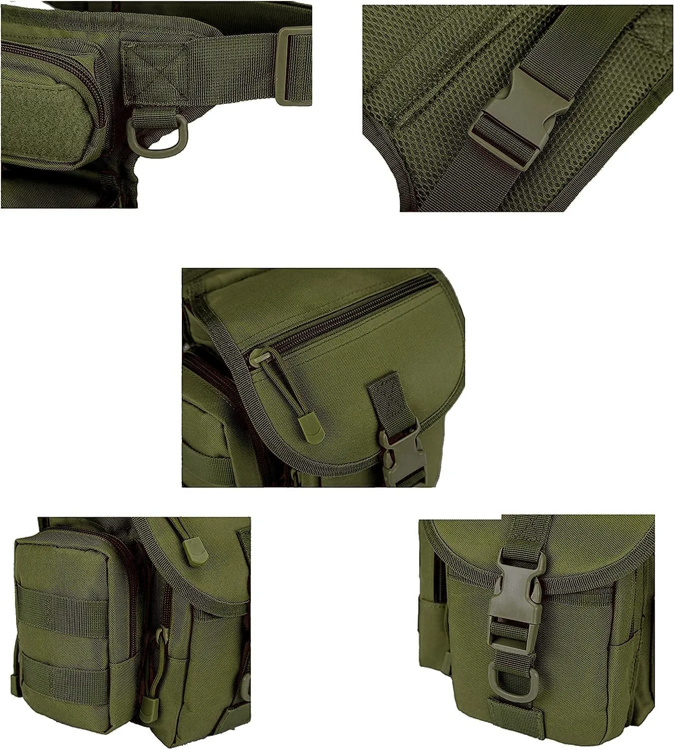 Multi-Purpose Tactical Drop Leg Bag Tool Fanny Thigh Pack Leg Rig Military Motorcycle Camera Versipack Utility Pouch, Black/Coyote Tan/Army Green/Camouflage 7 Colors Available