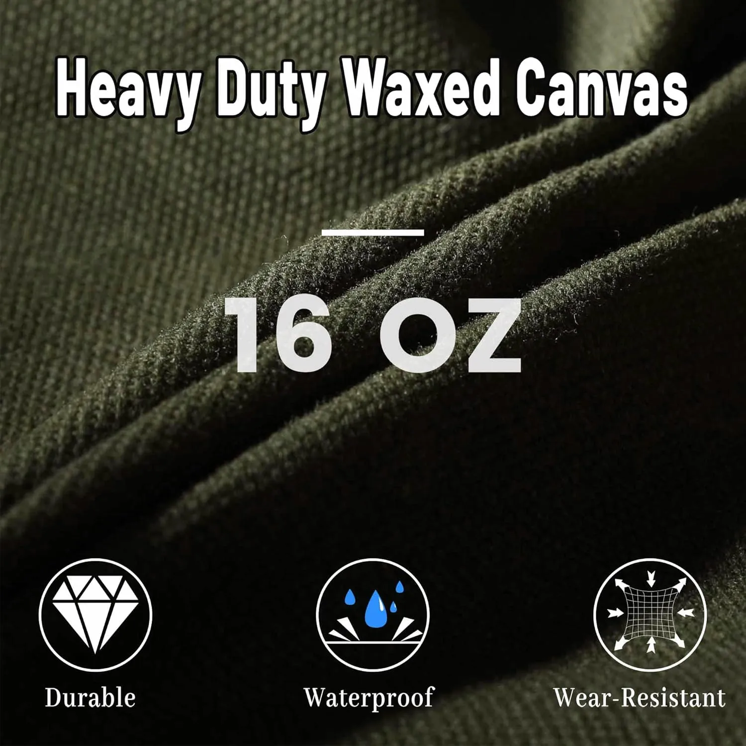 Multi-Purpose Tool Storage Bag - 16OZ Waxed Canvas Tools Organizer Pouches for Men Women | 1 Small   1 Large | Army Green, Portable Item Collection Pouch for Coins Pliers Nuts