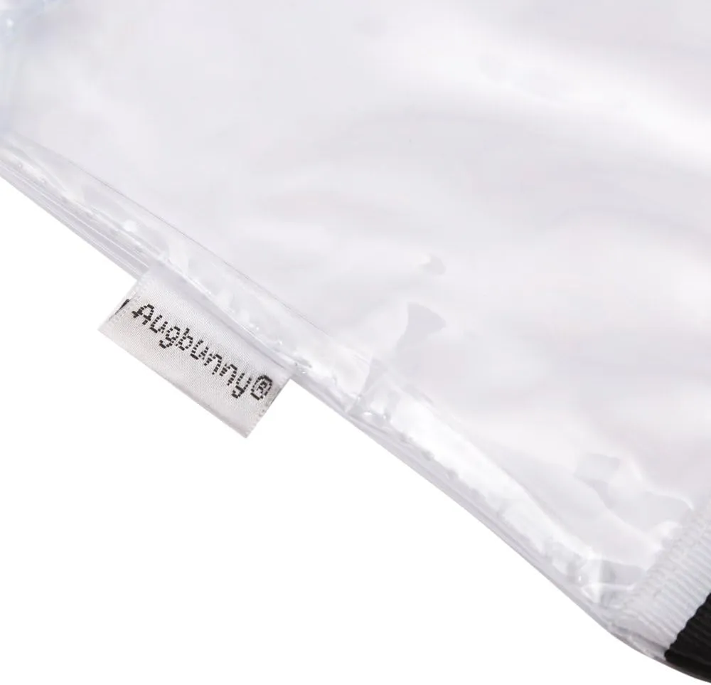 Multi-purpose Waterproof Clear Vinyl Zippered Toiletry Cosmetics Makeup Pouch With French Tape 4-pack