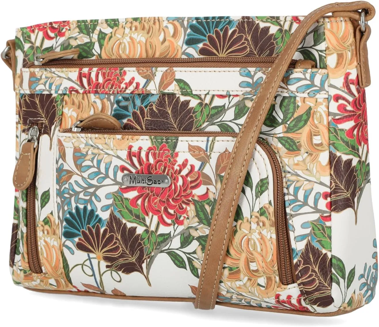 MultiSac Summerville East West Crossbody Bag, Elegance Floral