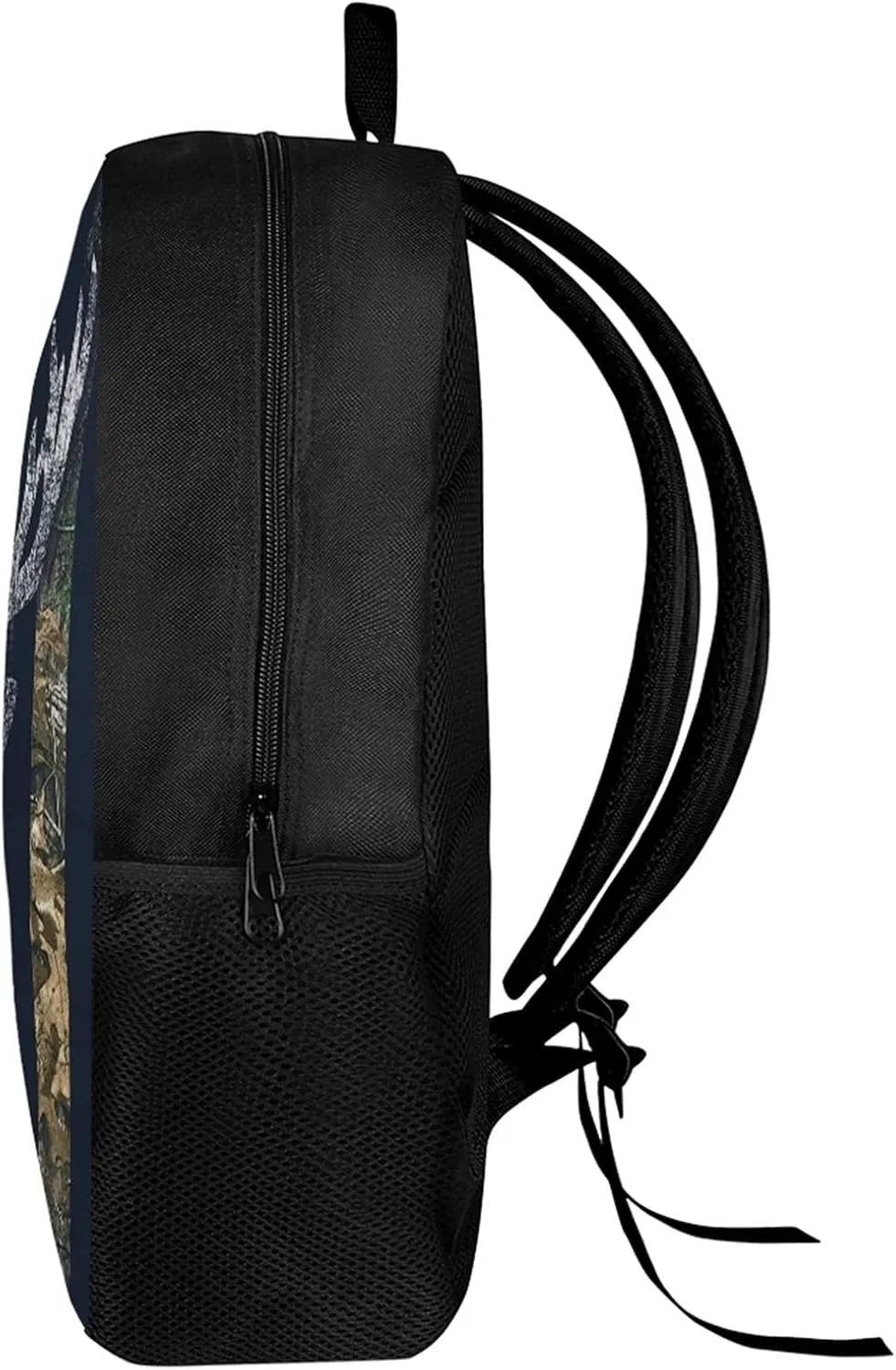 Mumeson Cool Deer and America Flag Print Kids Backpack Schoolbag Soft Cushion Shoulder Straps Rucksack Daypack Durable Zipper Closure Bookbag for Boys Middle School