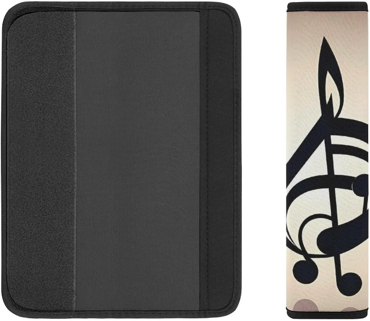 Music Note Print Auto Seat Belt Cover 2PCS Universal Car Seat Belt Shoulder Protector Pad, Protect Your Shoulders and Neck for Car Seat Belt, Shoulder Bag, Backpack