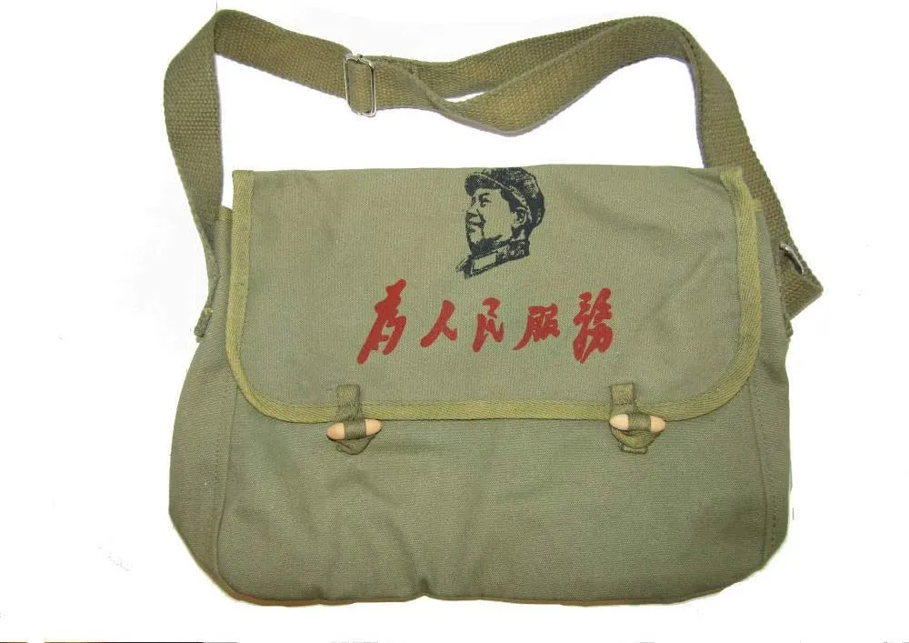 MWS Chairman Mao"Service to the People" Olive Drab Messenger Bag