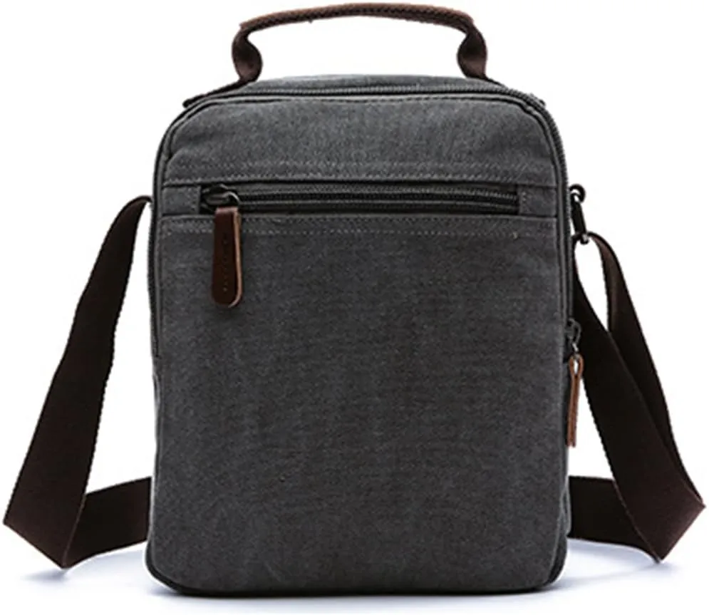 mygreen Small Canvas Crossbody Shoulder Bag Messenger Bag Work Bag