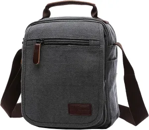 mygreen Small Canvas Crossbody Shoulder Bag Messenger Bag Work Bag