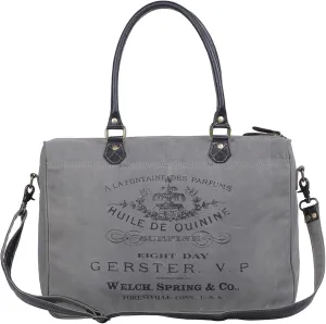 Myra Bag Western Leather Messenger Bag for Women - Grays Inlaid