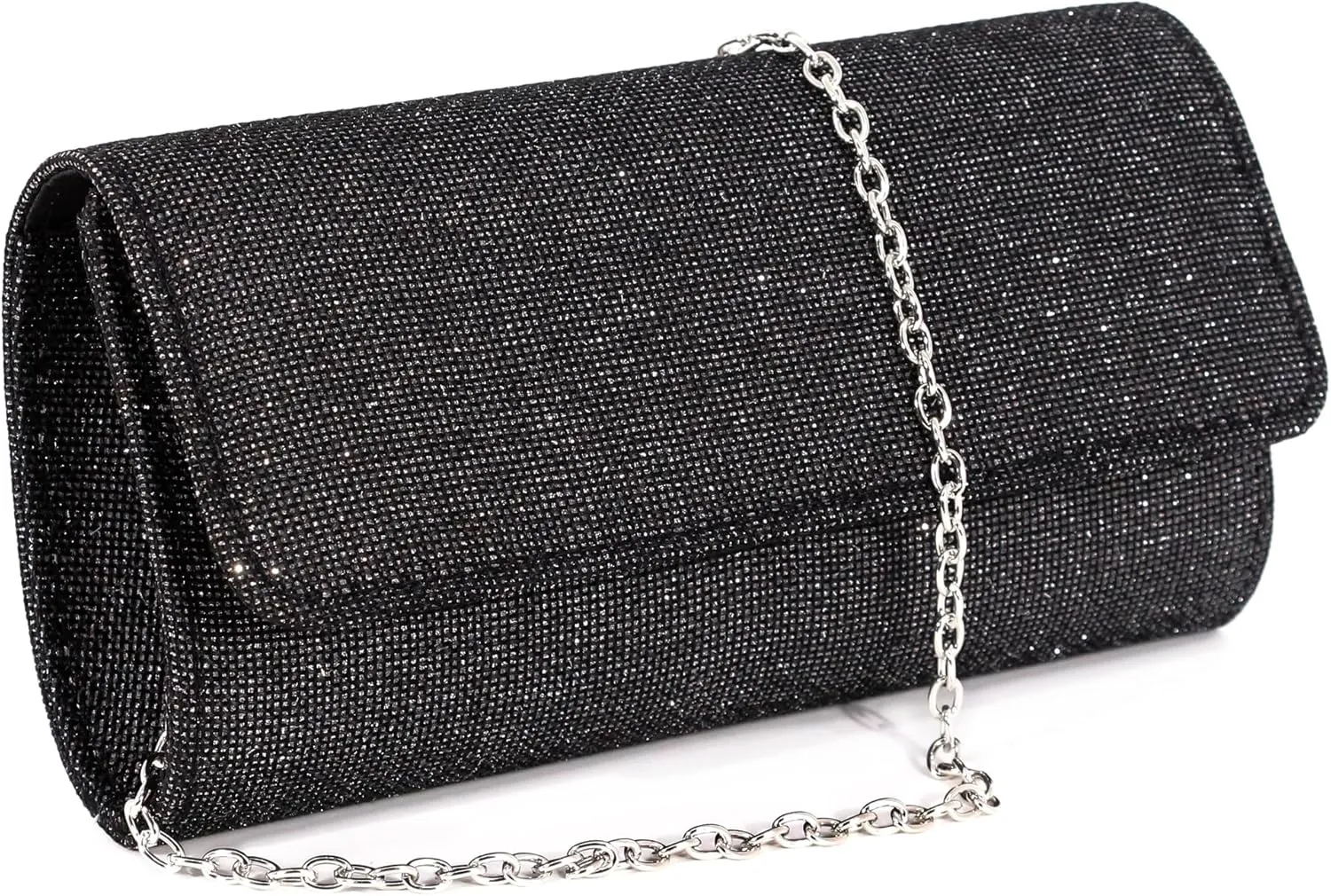 Naimo Flap Dazzling Small Clutch Bag Evening Bag With Detachable Chain