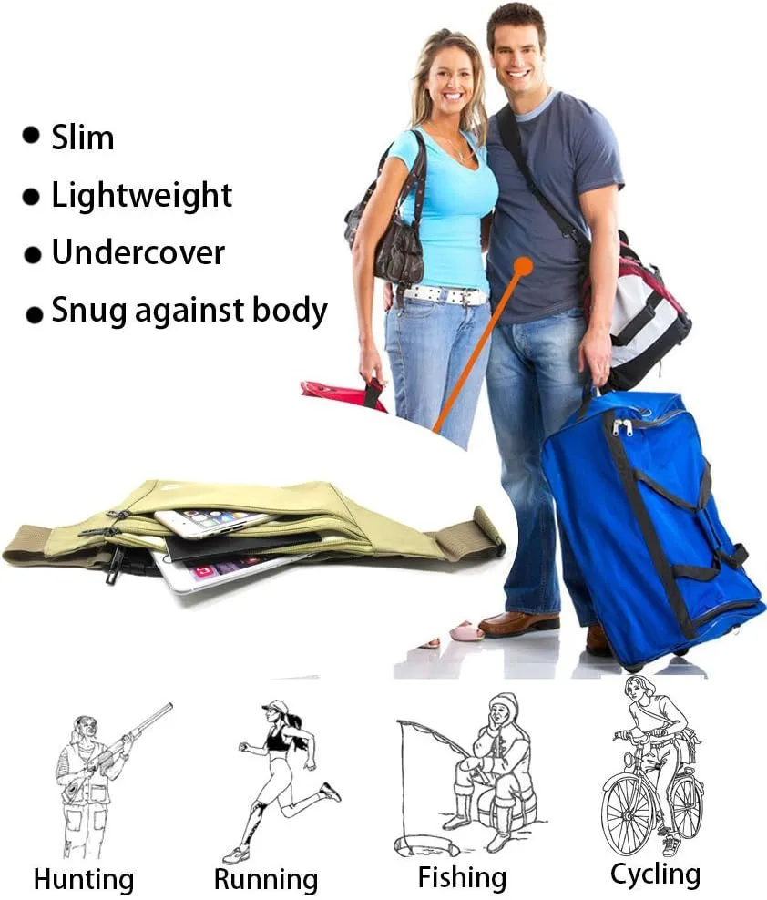 Naoki Outdoor Sports Running & Jogging & Travel Waterproof Utralthin Waist Pack/Bag Runner Belt