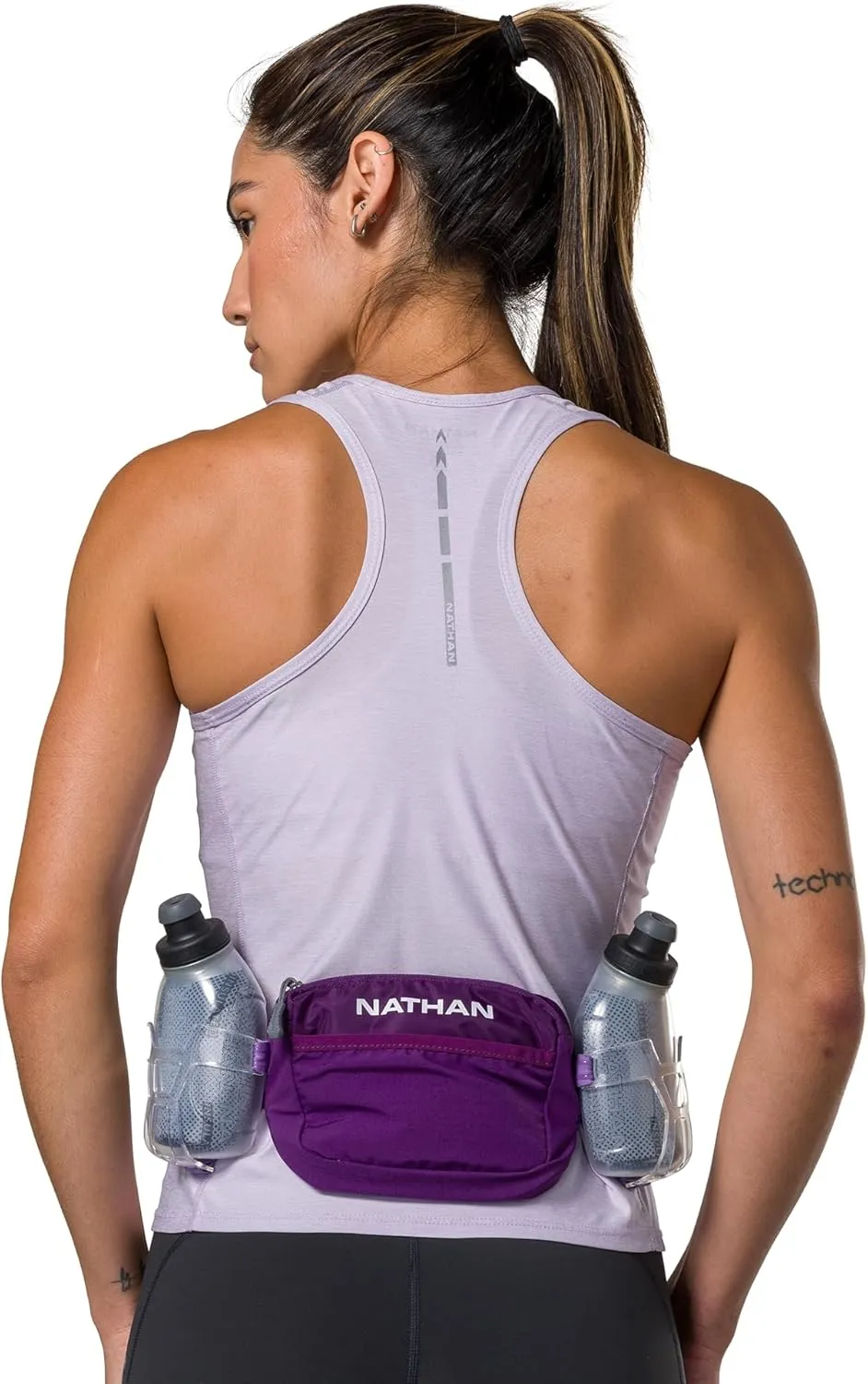 Nathan Hydration Running Belt with Flasks and Storage Pockets. Trail Mix Plus.
