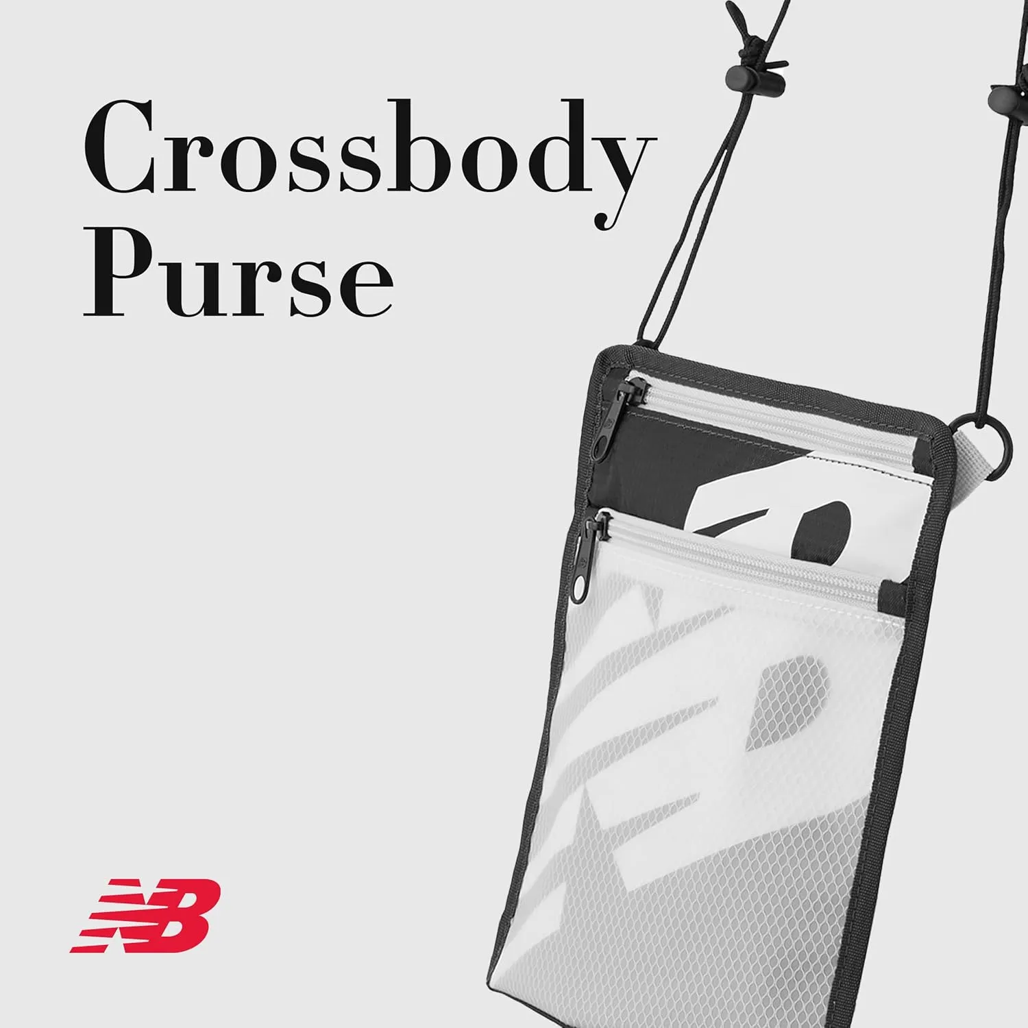 New Balance Crossbody Purse, Core Performance Flat Sling Bag for Men and Women