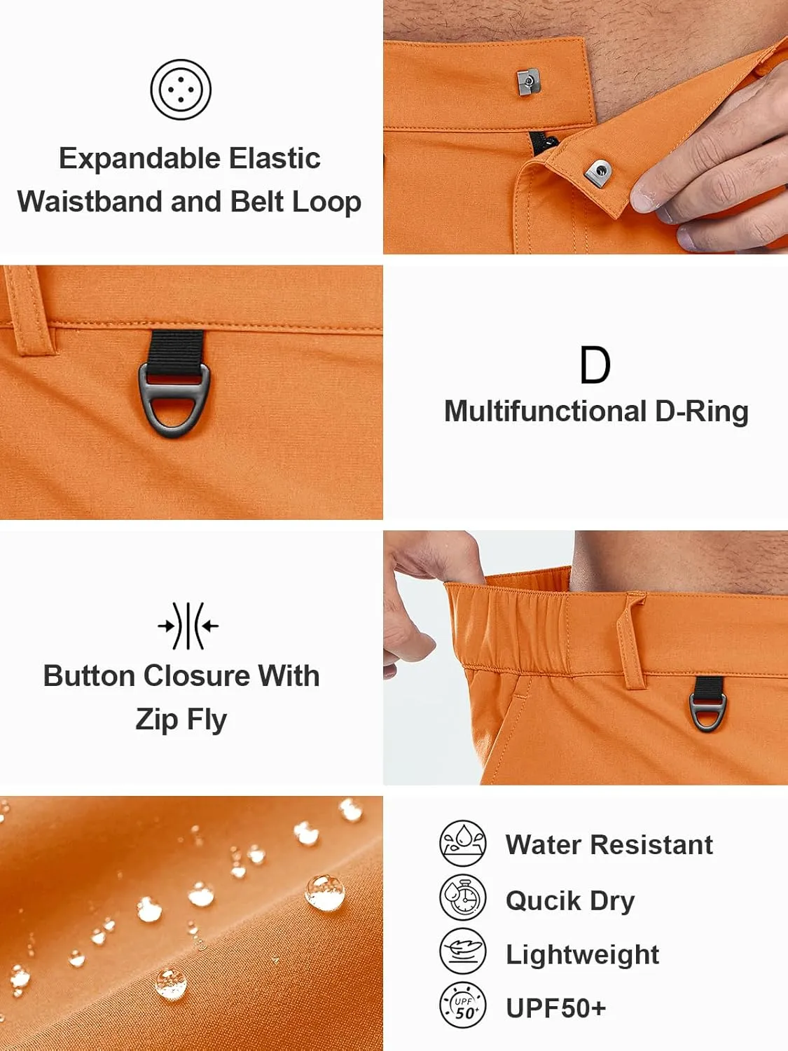 NORTHYARD Men's Casual Cargo Shorts Lightweight 9" Hiking Golf Work Quick Dry Camping Outdoor Travel Fishing with 7 Pockets