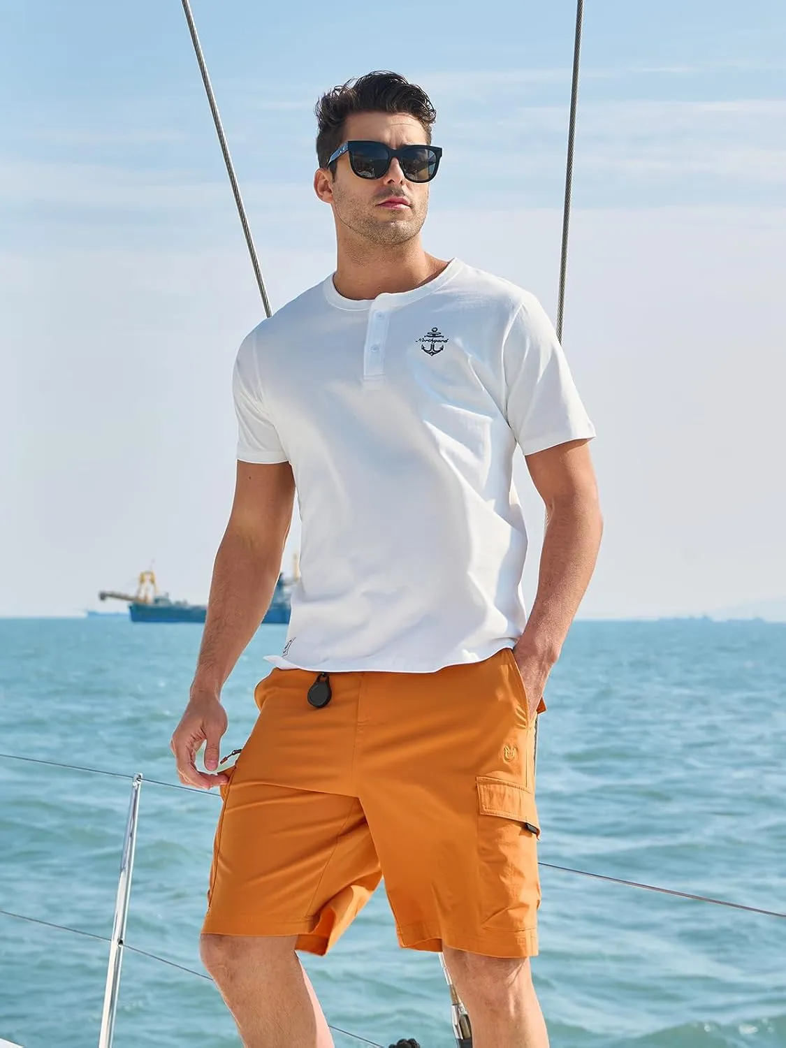 NORTHYARD Men's Casual Cargo Shorts Lightweight 9" Hiking Golf Work Quick Dry Camping Outdoor Travel Fishing with 7 Pockets