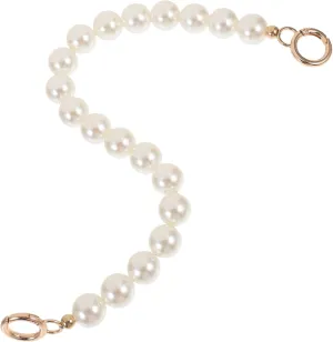 OFFIGAM Pearl Chain Bag Accessories DIY Handbag Replacement Chain with Clasps for Clutches and Handbags Stylish Removable Purse Chain for Spring Summer Decoration