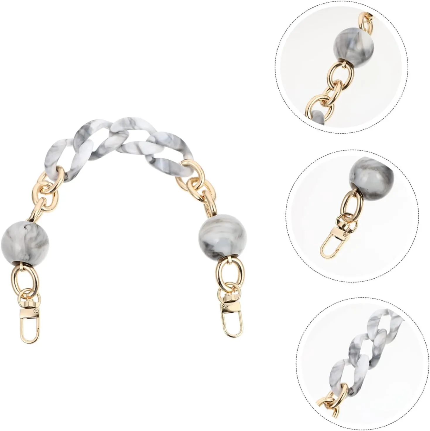 OHPHCALL Versatile Handbag Belt Portable Short Chain Light Compact Purse Chain Strap
