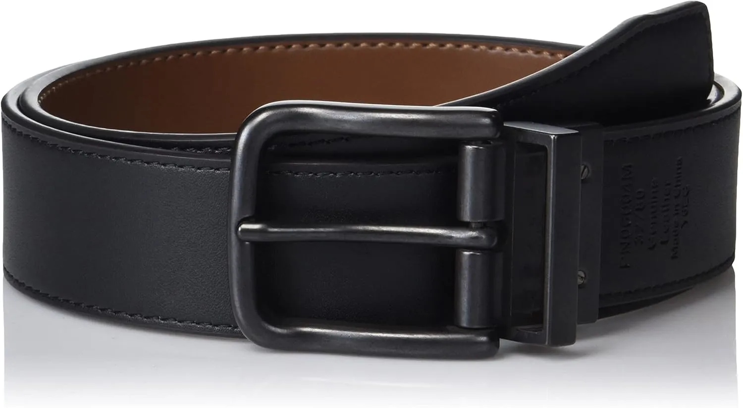 Original Penguin Men's Reversible Casual Leather Belt