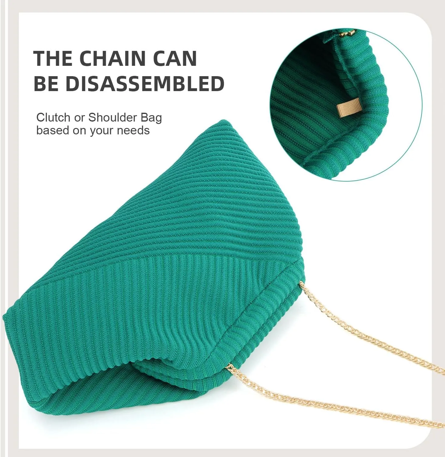 Oweisong Woven Clutch Purses for Women Cloud Pouch Dumpling Bag Crochet Crosbody Tote Handbag for 2024 Summer