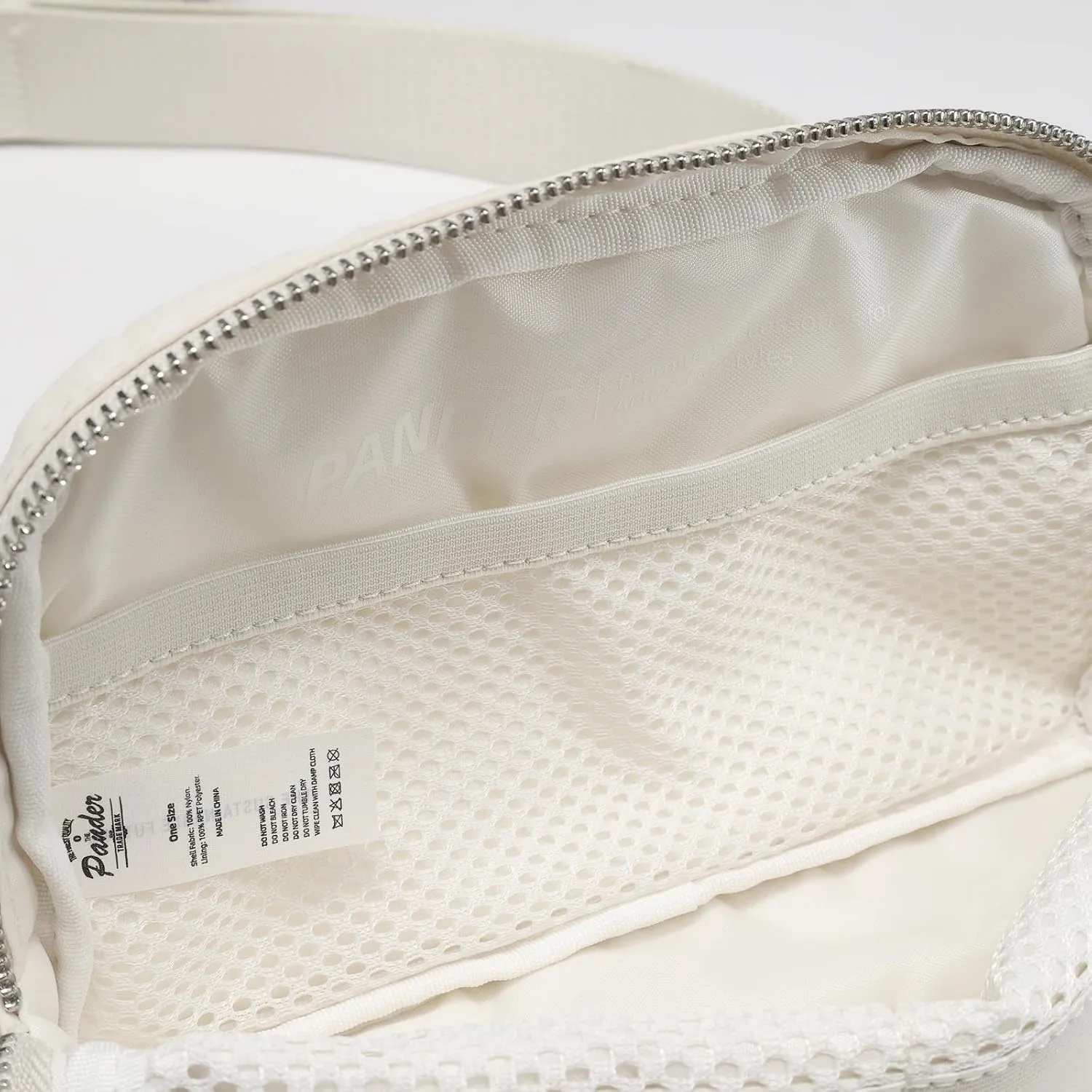 Pander Belt Bag for Women, Fashion Waist Packs, Crossbody Bags with Adjustable Strap (White Opal).