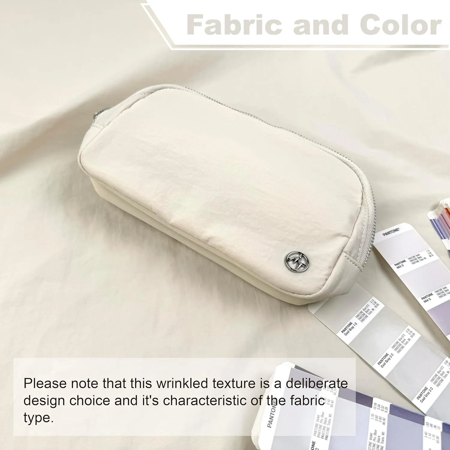 Pander Belt Bag for Women, Fashion Waist Packs, Crossbody Bags with Adjustable Strap (White Opal).