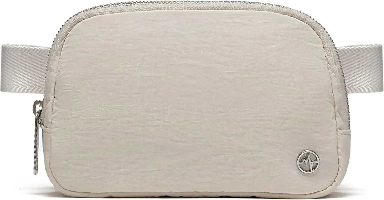 Pander Belt Bag for Women, Fashion Waist Packs, Crossbody Bags with Adjustable Strap (White Opal).