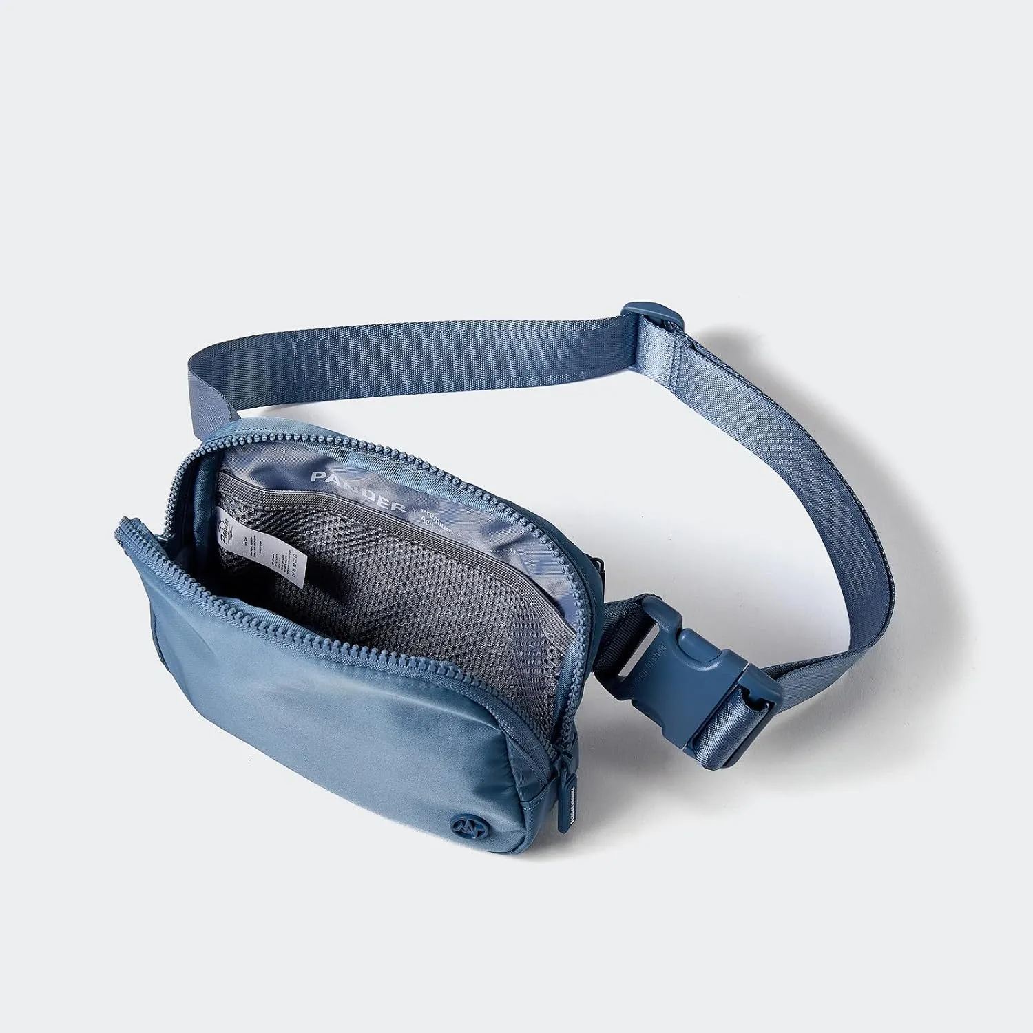 Pander Two Way Zipper Fanny Pack Nylon Everywhere Belt Bag for Women, Water Repellent Waist Packs, Crossbody Bags with Adjustable Strap (Indigo Blue).