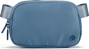 Pander Two Way Zipper Fanny Pack Nylon Everywhere Belt Bag for Women, Water Repellent Waist Packs, Crossbody Bags with Adjustable Strap (Indigo Blue).