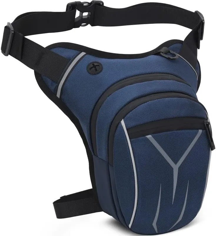 Peicees Drop Leg Bag for Men Women Tacical Waist Pouch Outdoor Thigh Bags Motorcycle Ride Crossbody Backpack Shoulder Fanny Pack Camping Hiking Cycling