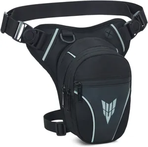 Peicees Drop Leg Bag For Men Women Thigh Bag With Leg Strap For Motorcycle Riding Hip Pouch Leg Fanny Pack Purse Crossbody