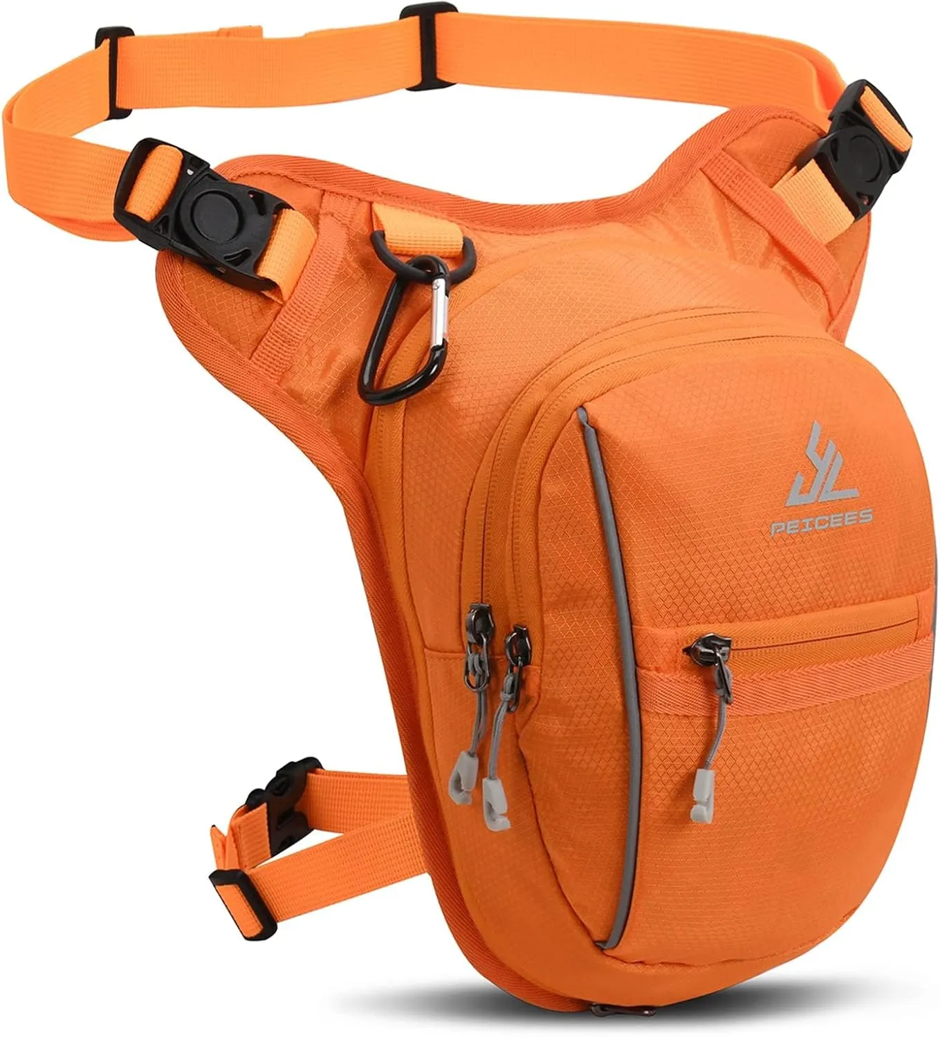 Peicees Leg Bag for Men Fanny Packs Women Men Outdoor Thigh Bags Motorcycle Ride Crossbody Backpack